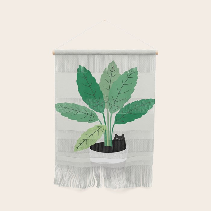 Cat and Plant 28: Something Fishy Wall Hanging Gallery Image 1