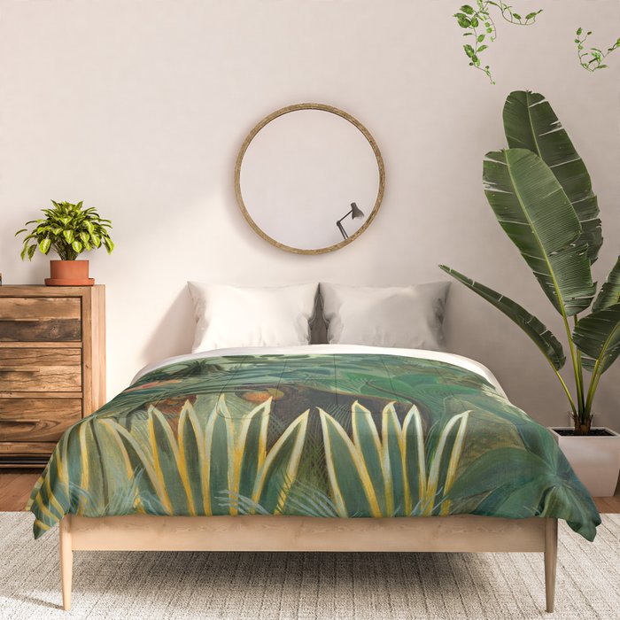 Henri Rousseau "The Equatorial Jungle" Comforter Gallery Image 3