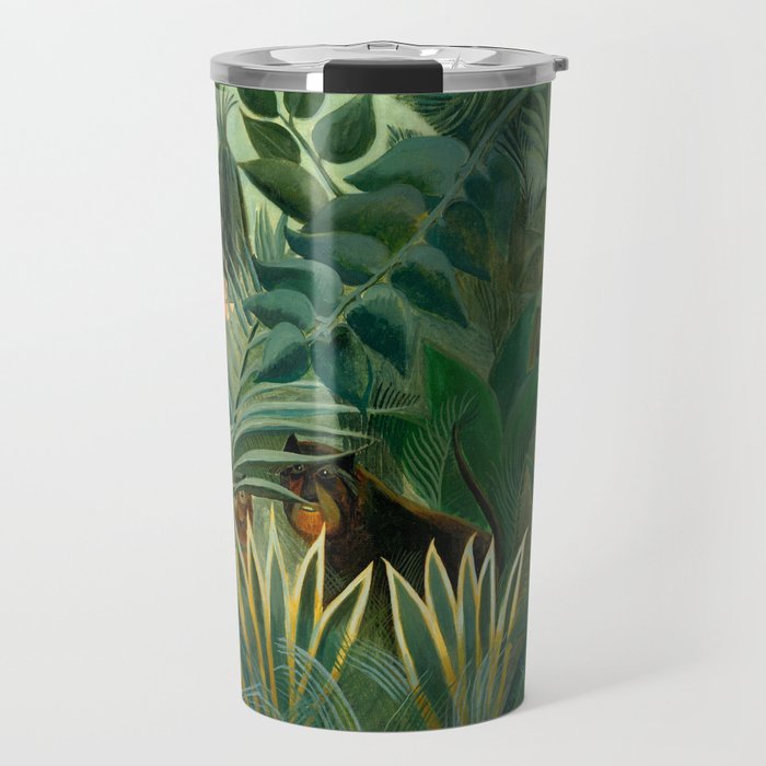 Henri Rousseau "The Equatorial Jungle" Travel Mug Gallery Image 1