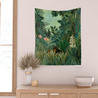 Henri Rousseau "The Equatorial Jungle" Wall Tapestry Gallery Image 2