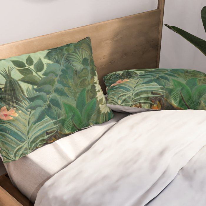 Henri Rousseau "The Equatorial Jungle" Pillow Sham Gallery Image 2