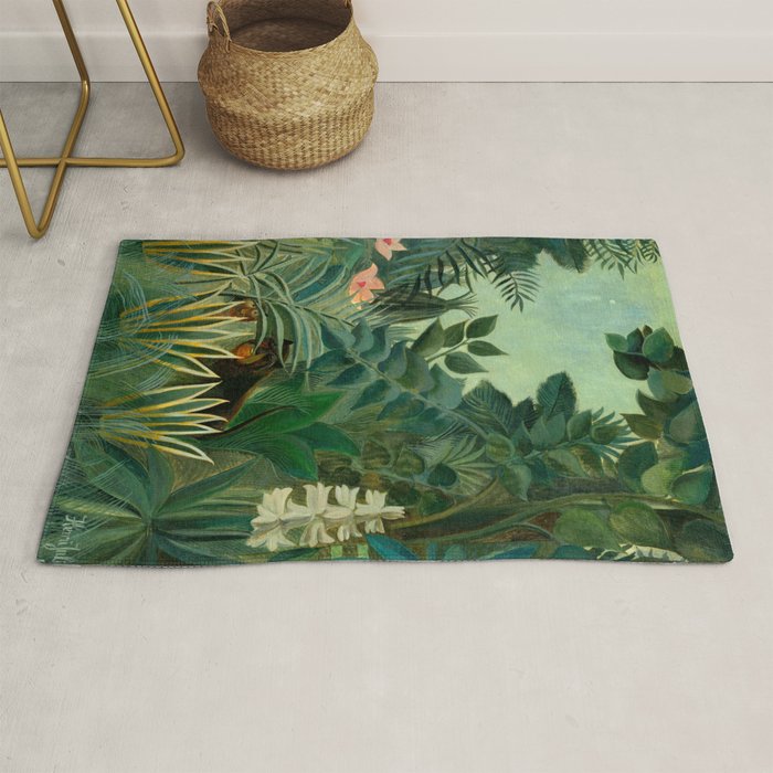 Henri Rousseau "The Equatorial Jungle" Rug Gallery Image 1