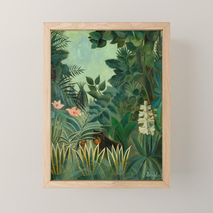 Henri Rousseau "The Equatorial Jungle" Mini Art Print Gallery Image 1