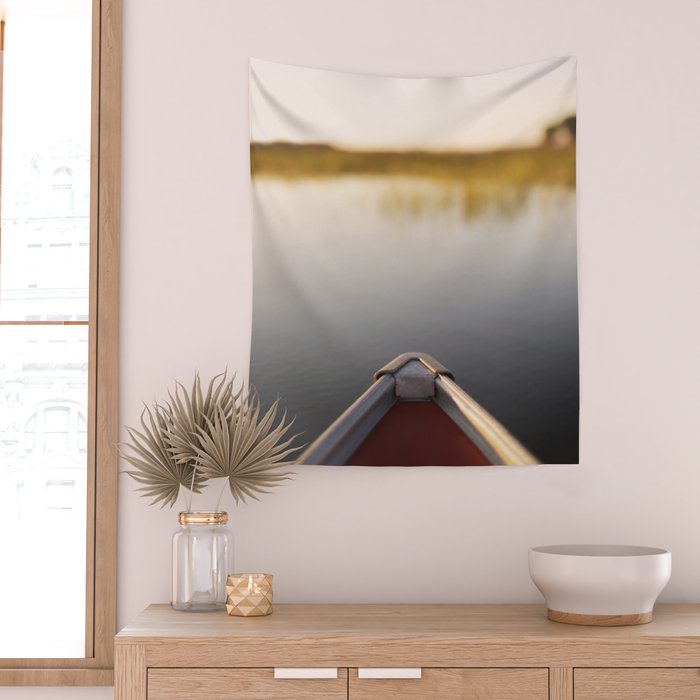 Sunrise Canoe #2 Wall Tapestry Gallery Image 2