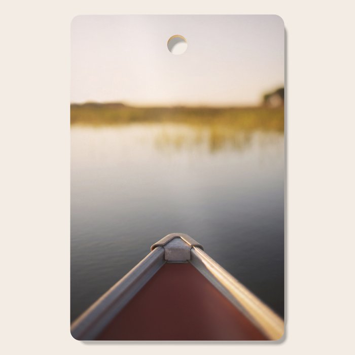 Sunrise Canoe #2 Cutting Board Gallery Image 1