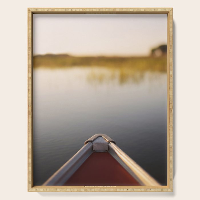 Sunrise Canoe #2 Serving Tray Gallery Image 1