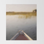 Sunrise Canoe #2 Throw Blanket Gallery Image 2