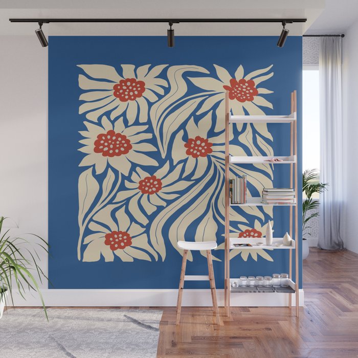 Paris: Flower Market Summer Color Series 01 Wall Mural Gallery Image 1