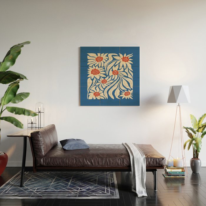 Paris: Flower Market Summer Color Series 01 Wood Wall Art Gallery Image 2