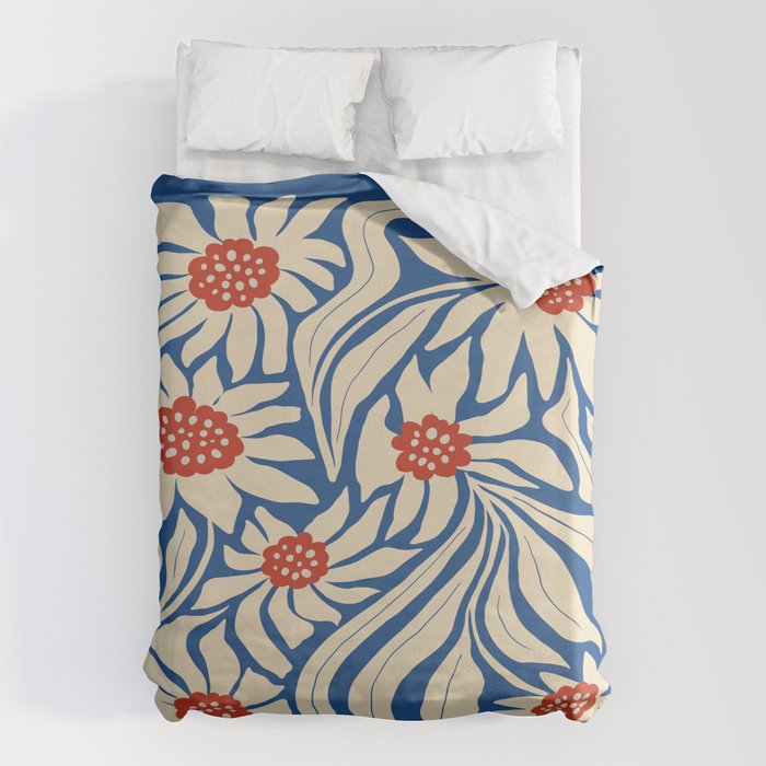 Paris: Flower Market Summer Color Series 01 Duvet Cover Gallery Image 1