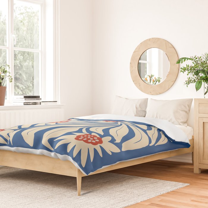 Paris: Flower Market Summer Color Series 01 Duvet Cover Gallery Image 2
