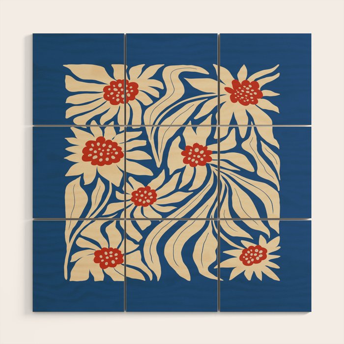 Paris: Flower Market Summer Color Series 01 Wood Wall Art Gallery Image 1