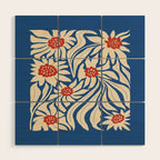 Paris: Flower Market Summer Color Series 01 Wood Wall Art Gallery Image 1
