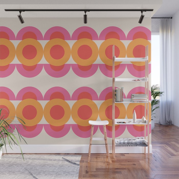 70's pattern no2 Wall Mural Gallery Image 1