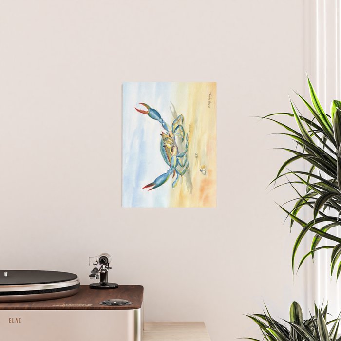 Colorful Blue Crab 2 Poster Gallery Image 2