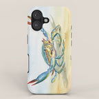 Colorful Blue Crab 2 iPhone Case Gallery Image 1