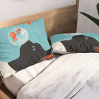 Cat and Goldfish Pillow Sham Gallery Image 2