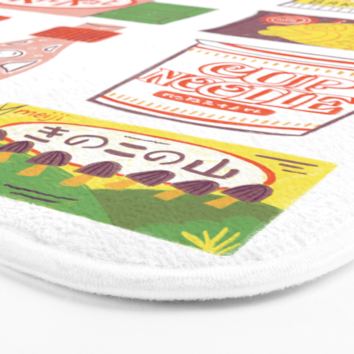 Asian Snacks Bath Mat Gallery Image 3