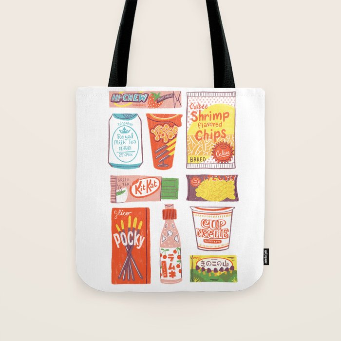 Asian Snacks Tote Bag Gallery Image 1