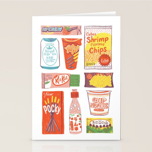 Asian Snacks Stationery Card Gallery Image 2
