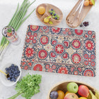 Shakhrisyabz Suzani Southwest Uzbekistan Embroidery Print Cutting Board Gallery Image 2