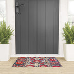 Shakhrisyabz Suzani Southwest Uzbekistan Embroidery Print Welcome Mat Gallery Image 3