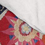 Shakhrisyabz Suzani Southwest Uzbekistan Embroidery Print Comforter Gallery Image 4