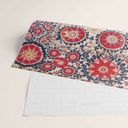 Shakhrisyabz Suzani Southwest Uzbekistan Embroidery Print Wrapping Paper Gallery Image 2