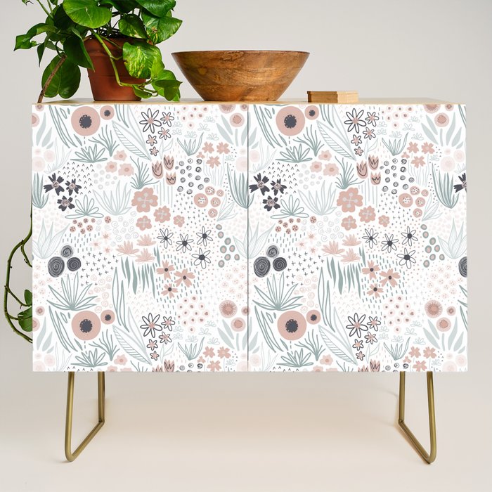 Winter Flower Meadow Credenza Gallery Image 1