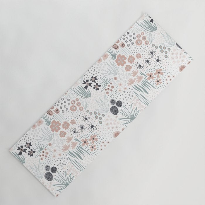 Winter Flower Meadow Yoga Mat Gallery Image 1