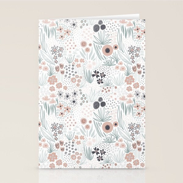 Winter Flower Meadow Stationery Card Gallery Image 1