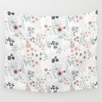 Winter Flower Meadow Wall Tapestry Gallery Image 4