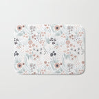 Winter Flower Meadow Bath Mat Gallery Image 1