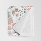 Winter Flower Meadow Throw Blanket Gallery Image 3