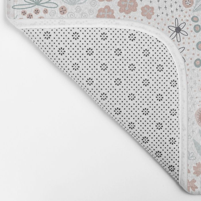 Winter Flower Meadow Bath Mat Gallery Image 2