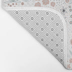 Winter Flower Meadow Bath Mat Gallery Image 2