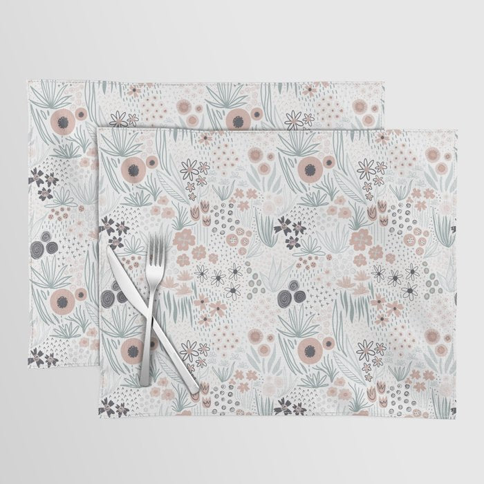 Winter Flower Meadow Placemat Gallery Image 1