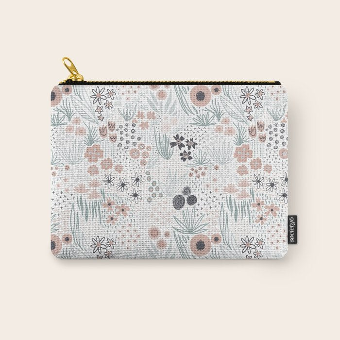 Winter Flower Meadow Carry All Pouch Gallery Image 1