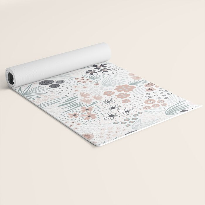 Winter Flower Meadow Yoga Mat Gallery Image 2