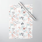 Winter Flower Meadow Wrapping Paper Gallery Image 1