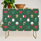 Geometric christmas decoration pattern Credenza Gallery Image 1