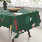 Geometric christmas decoration pattern Tablecloth Gallery Image 3