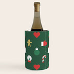 Geometric christmas decoration pattern Wine Chiller Gallery Image 1
