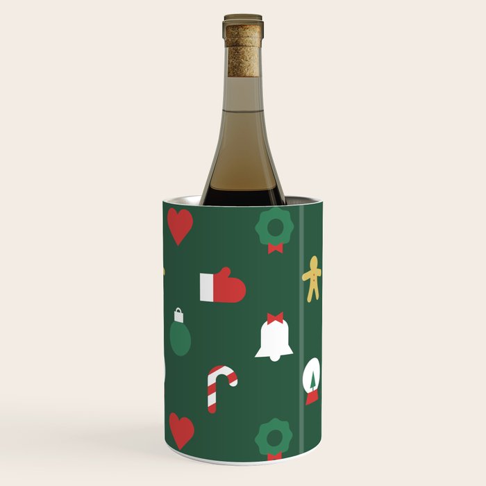 Geometric christmas decoration pattern Wine Chiller Gallery Image 2