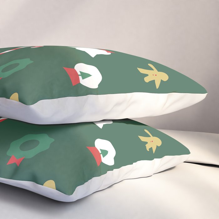 Geometric christmas decoration pattern Pillow Sham Gallery Image 3