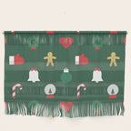 Geometric christmas decoration pattern Wall Hanging Gallery Image 1