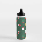 Geometric christmas decoration pattern Water Bottle Gallery Image 3