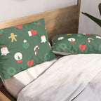 Geometric christmas decoration pattern Pillow Sham Gallery Image 2