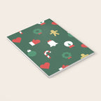 Geometric christmas decoration pattern Notebook Gallery Image 3