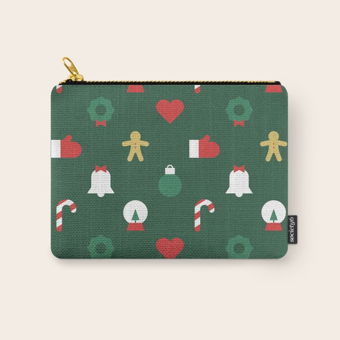 Geometric christmas decoration pattern Carry All Pouch Gallery Image 1